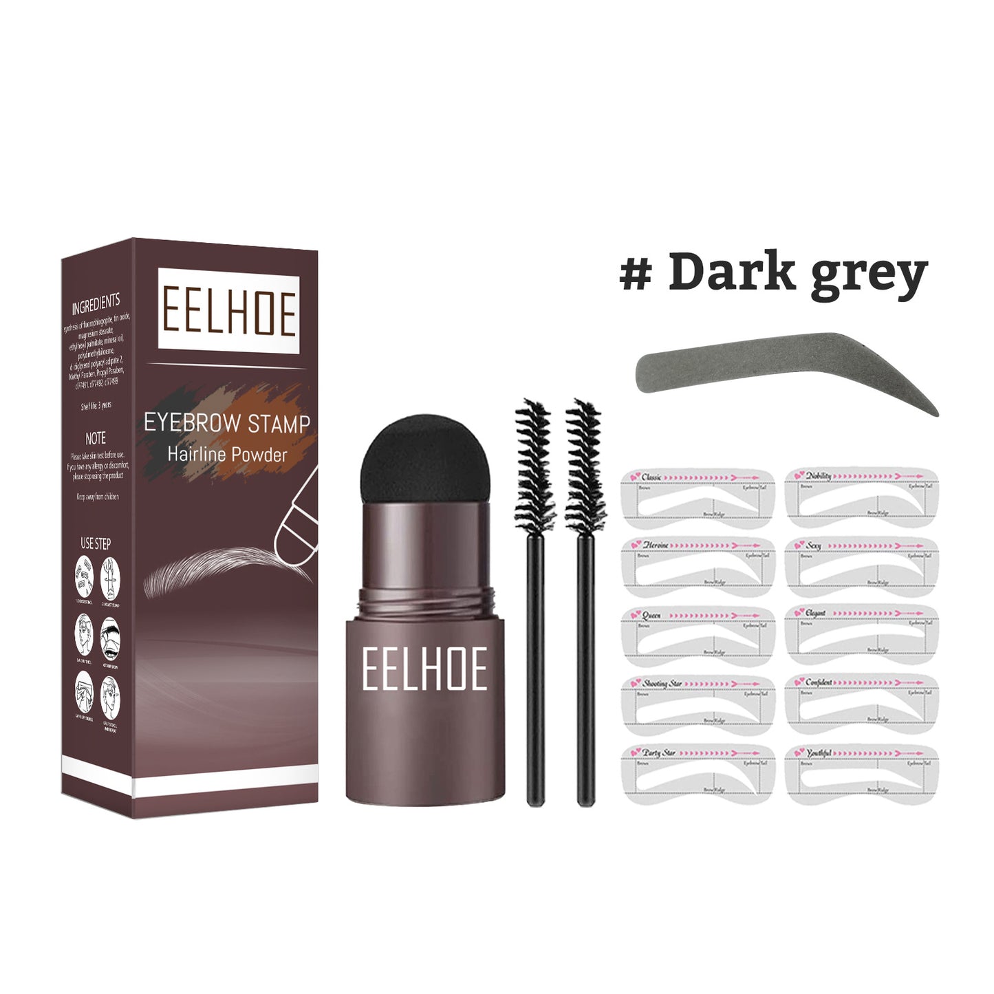 Eyebrow Stencil Powder Set | Hairline Powder | WATERPROOF