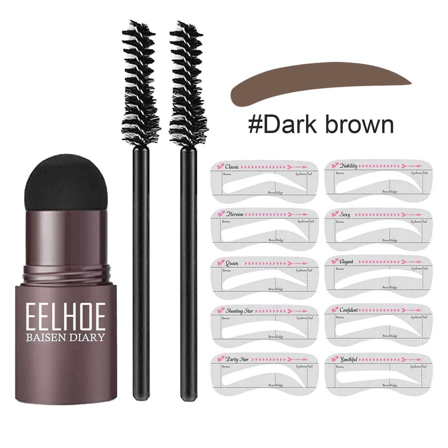 Eyebrow Stencil Powder Set | Hairline Powder | WATERPROOF
