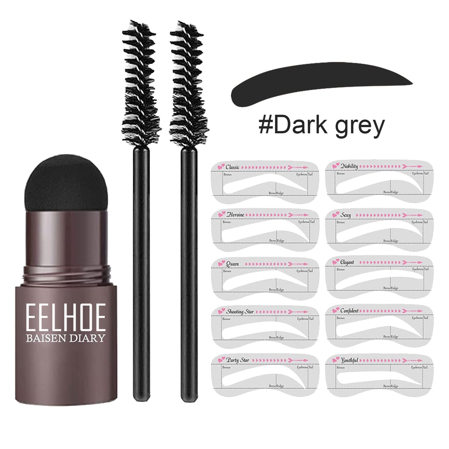 Eyebrow Stencil Powder Set | Hairline Powder | WATERPROOF