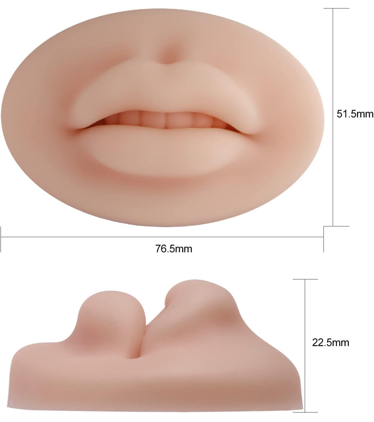 Soft 3D Silicone Practice Lips