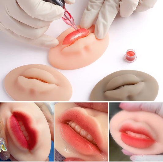 Soft 3D Silicone Practice Lips