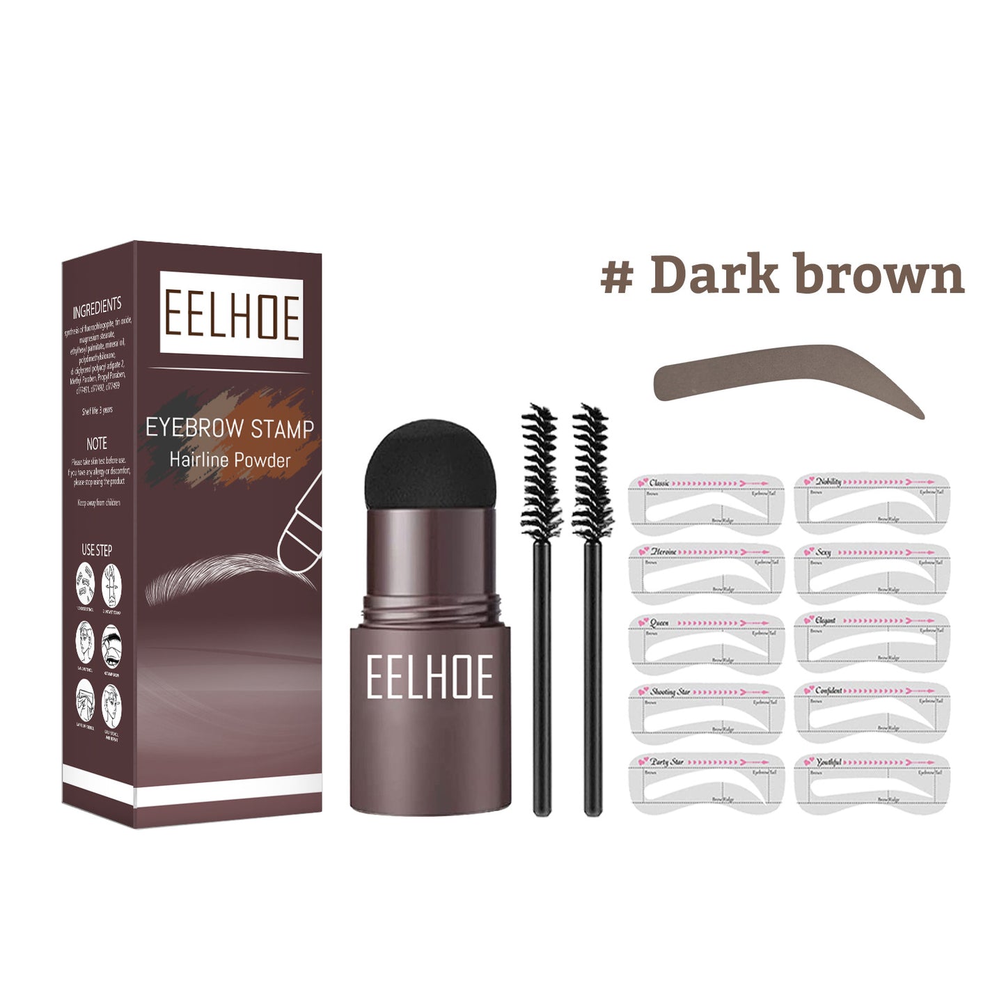 Eyebrow Stencil Powder Set | Hairline Powder | WATERPROOF