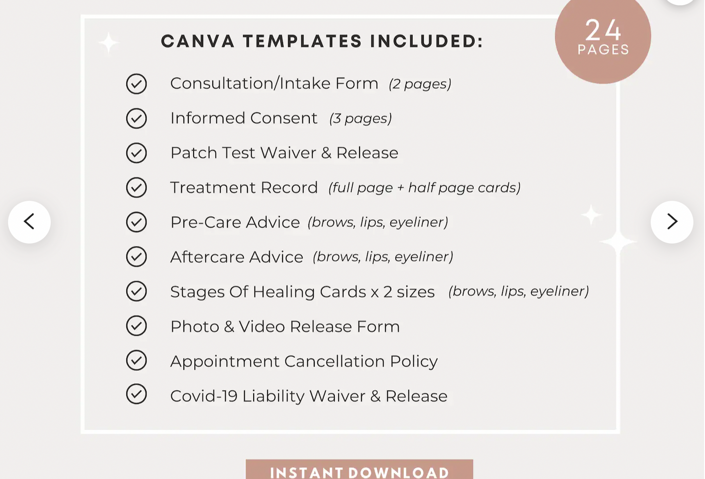 PMU Consent Form Packet